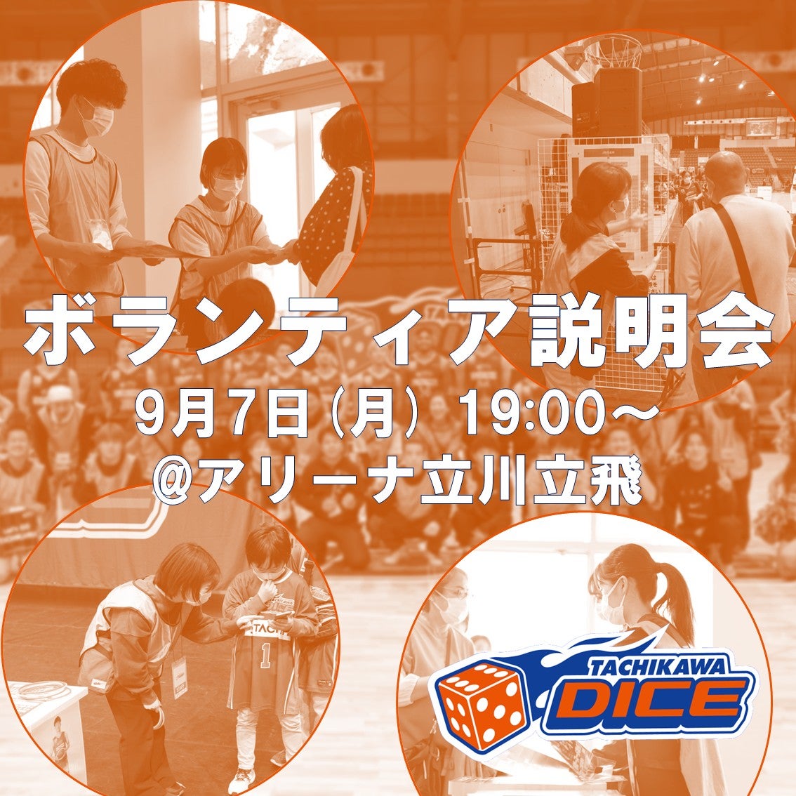 【立川ダイス】2026-27シーズンボランティア説明会開催のお知らせ